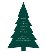 Poinsettia Tree (Shaped Cut) Back