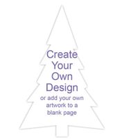 Blank Page (Tree Shaped Card) Front