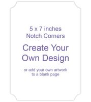 Blank Page (Notched Corners Card) Front