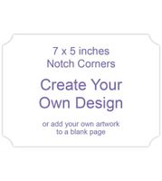 Blank Page (Notched Corners Card) Front