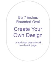 Blank Page (Rounded Oval Card) Front
