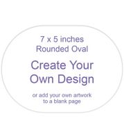 Blank Page (Rounded Oval Card) Front