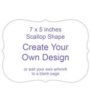 Blank Page (Scallop Shape Card) Front