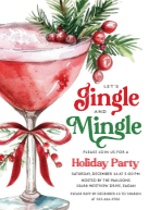 Jingle and Mingle Cocktail Party Front