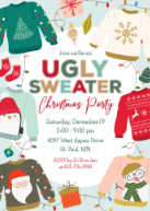 Ugly Christmas Sweater Party Front
