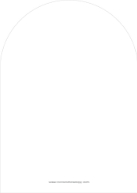 Arched Pine and Lights (Shaped Cut) Back
