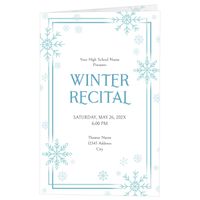 Winter Snowflakes Back | Front