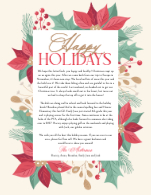 Holiday Poinsettia Front