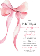 Big Pink Bow Front