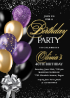 Black and Gold Balloons Front
