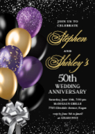 Black and Gold Balloons Front
