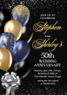 Black and Gold Balloons Front