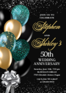 Black and Gold Balloons Front