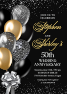 Black and Gold Balloons Front