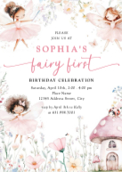 Fairy First Birthday Front