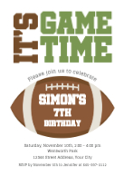 Football Birthday Front