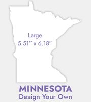 Minnesota Shaped Card (Large) - Design Your Own Front