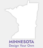 Minnesota Shaped Card (Large) - Design Your Own Back