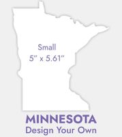 Minnesota Shaped Card (Small) - Design Your Own Front