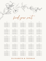 (30 x 40) Spring Vines Seating Chart (Alphabetical)