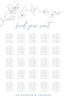 (24 x 36) Spring Vines Seating Chart (Alphabetical)