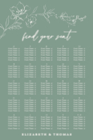 (24 x 36) Spring Vines Seating Chart (Alphabetical)