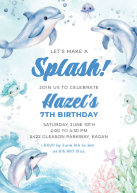Dolphin Birthday Front