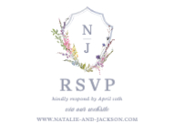 Wildflowers Crest RSVP Front