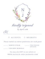 Wildflowers Crest RSVP Front