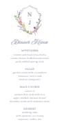 Wildflowers Crest (Menu) Front