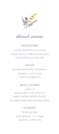 Wildflowers Crest (Menu) Front