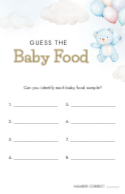 Guess the Baby Food Front