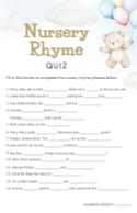 Nursery Rhyme Quiz Front