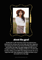 Whimsical Grad Tassel Back