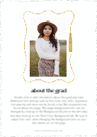Whimsical Grad Tassel (Shaped Cut) Back