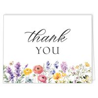Colorful Wildflowers Back | Front