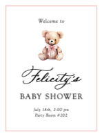 (18 x 24) Sweet Teddy Bear