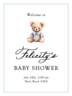 (18 x 24) Sweet Teddy Bear