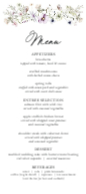 Wildflowers Floral Frame (Menu) Front