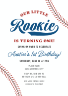 Little Rookie Birthday Front