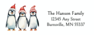 3 Cute Penguins with Hats