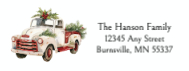 Decorated Vintage White Truck
