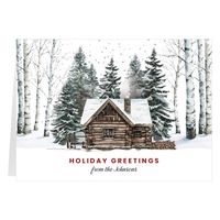 Winter Log Cabin