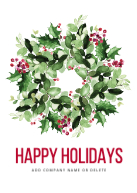 Festive Wreath Front