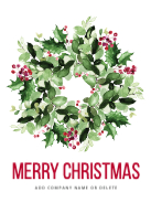 Festive Wreath Front