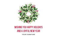 Festive Wreath Back