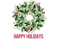Festive Wreath Front