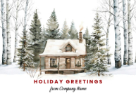 Cozy Winter Cottage Front