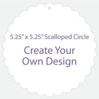 Blank Page (Scalloped Circle) Front