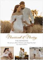 Merry Married Script (Shaped Cut) Front